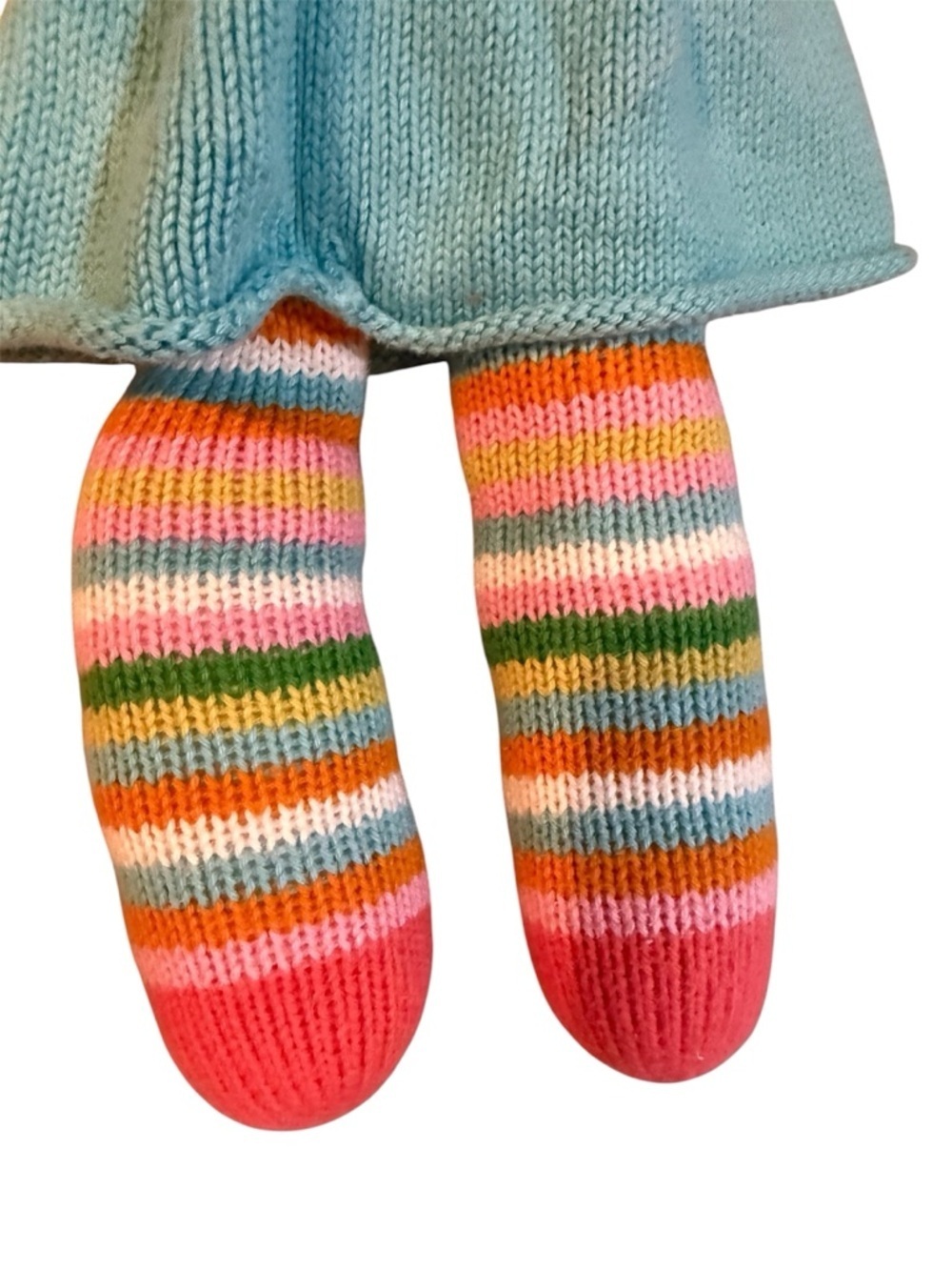 Blabla Butterfly Girl Hand Knit Cotton 18 inch colorful Doll - Picture 4 of 6